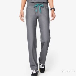 FIGS livingston basic drawstring scrub pant grey